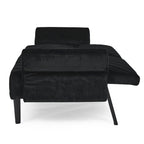 Canapé-lit convertible en velours beige / bleu / noir / gris / rose, dossier inclinable 6 positions, 2-3 places