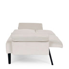 Canapé-lit convertible en velours beige / bleu / noir / gris / rose, dossier inclinable 6 positions, 2-3 places