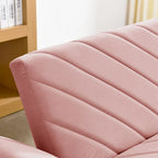 Canapé-lit convertible en velours beige / bleu / noir / gris / rose, dossier inclinable 6 positions, 2-3 places