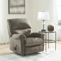 Fauteuil inclinable à bascule, une place, muscade/gris taupe