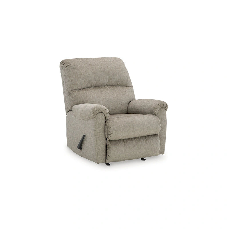 Fauteuil inclinable à bascule, une place, muscade/gris taupe