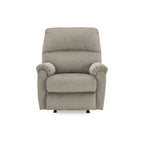 Fauteuil inclinable à bascule, une place, muscade/gris taupe
