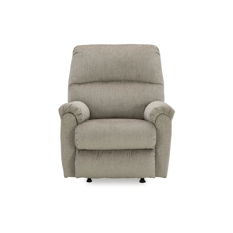 Fauteuil inclinable à bascule, une place, muscade/gris taupe