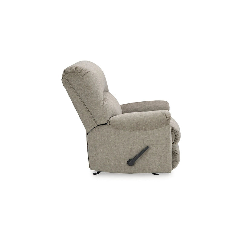 Fauteuil inclinable à bascule, une place, muscade/gris taupe