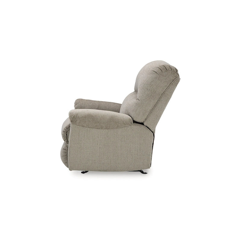 Fauteuil inclinable à bascule, une place, muscade/gris taupe