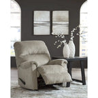 Fauteuil inclinable à bascule, une place, muscade/gris taupe