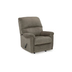 Fauteuil inclinable à bascule, une place, muscade/gris taupe