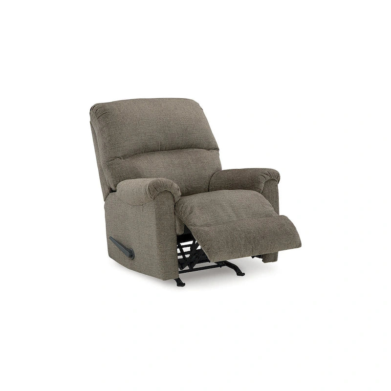 Fauteuil inclinable à bascule, une place, muscade/gris taupe