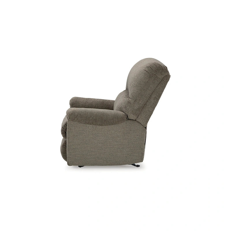 Fauteuil inclinable à bascule, une place, muscade/gris taupe