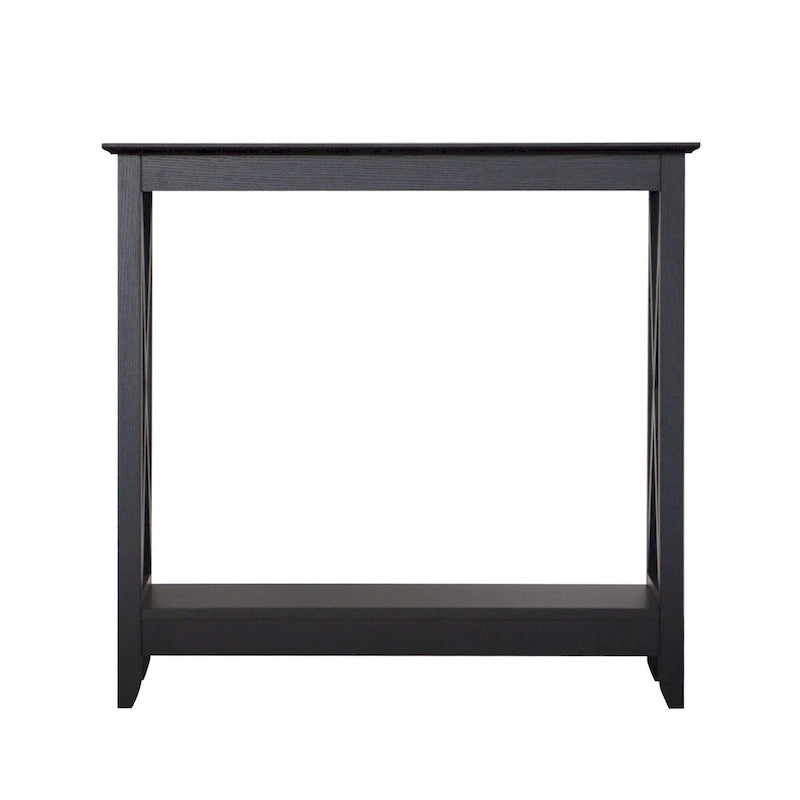 Console de ferme en Chêne Noir / Gris Lavé / Chêne / Blanc / Palissandre, style X