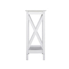 Console de ferme en Chêne Noir / Gris Lavé / Chêne / Blanc / Palissandre, style X
