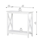 Console de ferme en Chêne Noir / Gris Lavé / Chêne / Blanc / Palissandre, style X