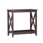 Console de ferme en Chêne Noir / Gris Lavé / Chêne / Blanc / Palissandre, style X