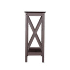 Console de ferme en Chêne Noir / Gris Lavé / Chêne / Blanc / Palissandre, style X