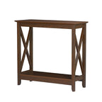 Console de ferme en Chêne Noir / Gris Lavé / Chêne / Blanc / Palissandre, style X