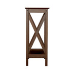 Console de ferme en Chêne Noir / Gris Lavé / Chêne / Blanc / Palissandre, style X