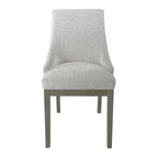 Fauteuil d'appoint baril texturé uni neutre, une place, pieds en bois marron foncé