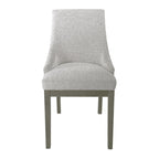 Fauteuil d'appoint baril texturé uni neutre, une place, pieds en bois marron foncé
