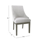 Fauteuil d'appoint baril texturé uni neutre, une place, pieds en bois marron foncé