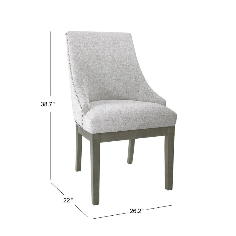 Fauteuil d'appoint baril texturé uni neutre, une place, pieds en bois marron foncé