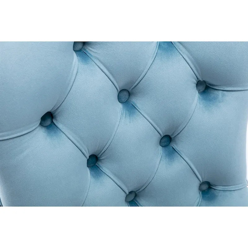 Chaise de salle à manger rembourrée avec clous décoratifs, ensemble de 2 – Plusieurs coloris