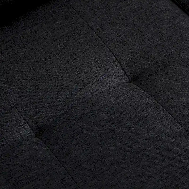 Canapé d'angle en L avec méridienne de rangement et porte-gobelet – Gris / Noir, Multi-places