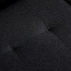 Canapé d'angle en L avec méridienne de rangement et porte-gobelet – Gris / Noir, Multi-places