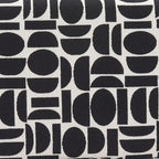 Pouffe de rangement noir et blanc, 1 personne