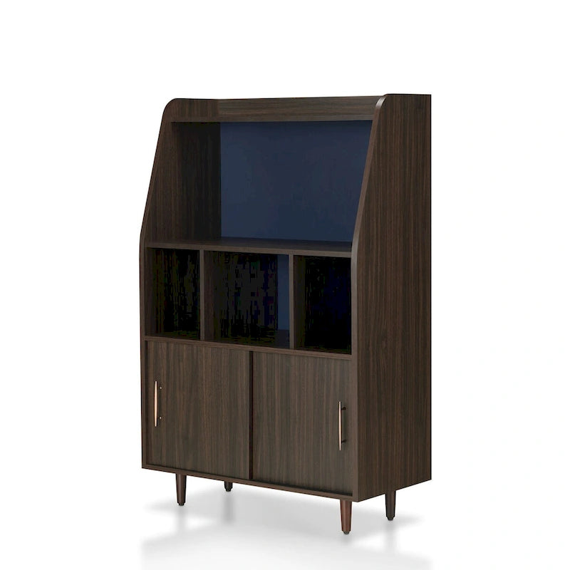 Buffet Wenge contemporain multi-rangements, simple