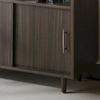 Buffet Wenge contemporain multi-rangements, simple