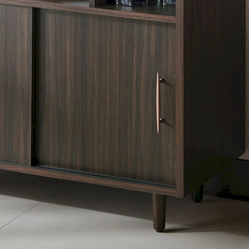 Buffet Wenge contemporain multi-rangements, simple