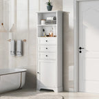 68  Tall Freestanding Bathroom Cabinet with 3 Drawers and Adjustable Shelves