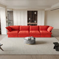 Canapé en velours, Rouge / Orange / Bleu / Vert, 3 ou 4 places
