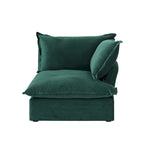 Canapé en velours, Rouge / Orange / Bleu / Vert, 3 ou 4 places