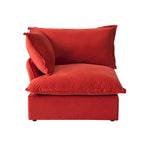 Canapé en velours, Rouge / Orange / Bleu / Vert, 3 ou 4 places