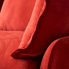 Canapé en velours, Rouge / Orange / Bleu / Vert, 3 ou 4 places