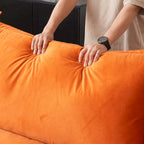 Canapé en velours, Rouge / Orange / Bleu / Vert, 3 ou 4 places